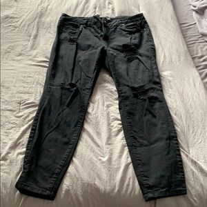 black skinny jeans